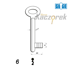 Numerowany GE-GE / LOB 06 - klucz surowy